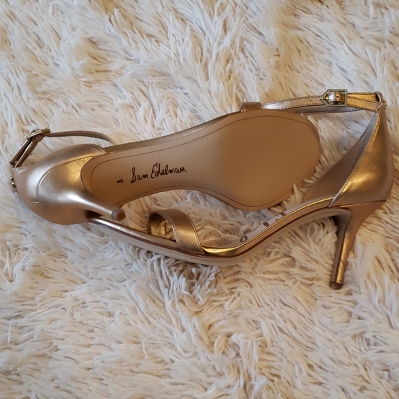 Sam Edelman Leather High Heel Sandal Prom Wedding - Picture 6 of 6